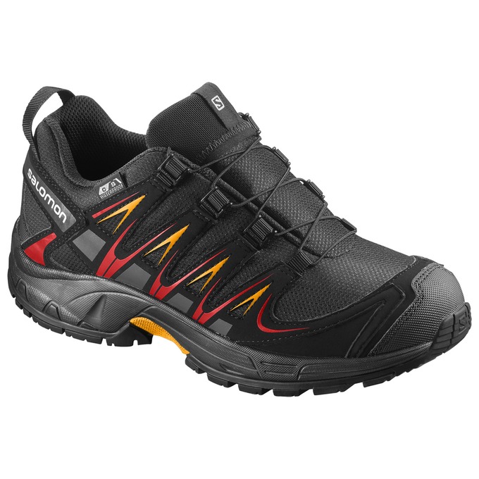 Salomon Singapore Kids Trail Running Shoes - XA PRO 3D CSWP J Black | 68017-CFWO